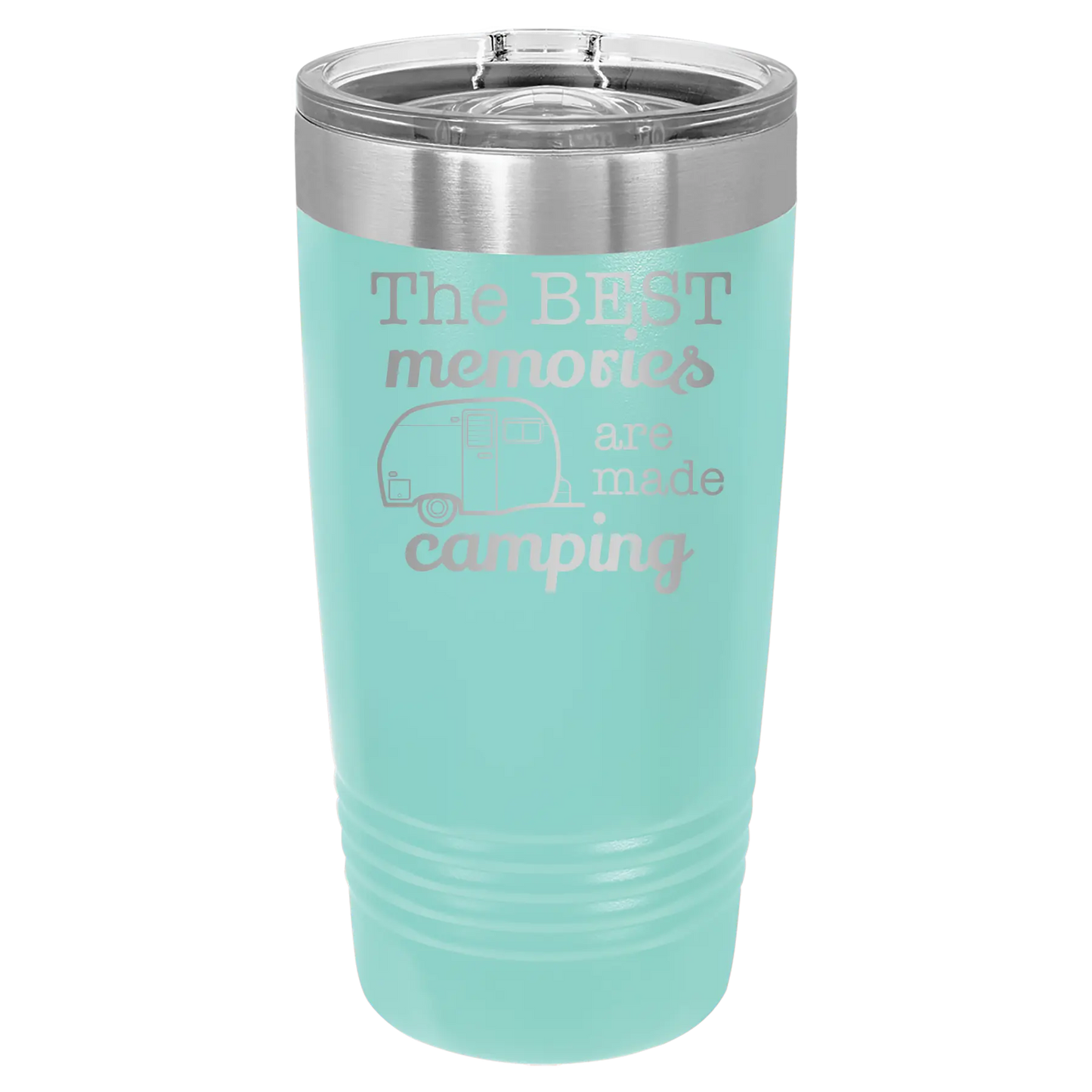 Camping 20 oz Tumbler | Teal