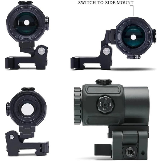 Red Dot Optic Sight Tactical Hunting Gear W/20mm Rail Mounts Detach Lever