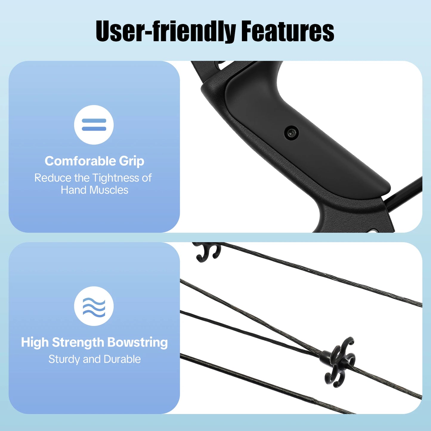 Compound Bow Arrow Set 30-55lb Adjustable Draw