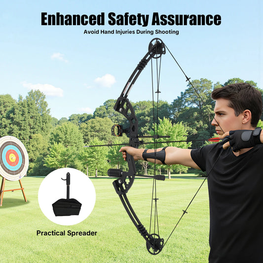 Compound Bow Arrow Set 30-55lb Adjustable Draw