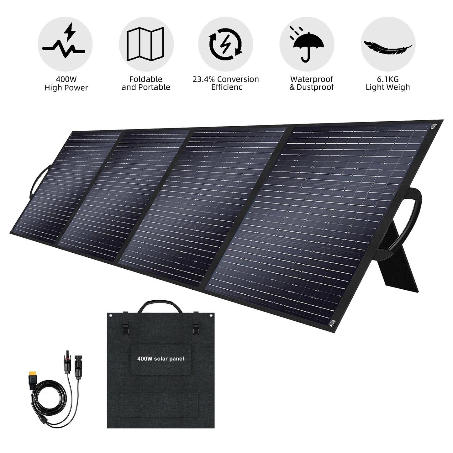 400W Foldable Solar Panel High-Efficiency