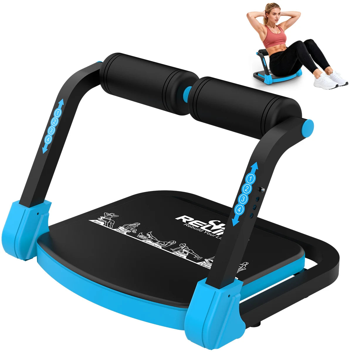 Adjustable Core Training Machine Sit up Exercise Equipment