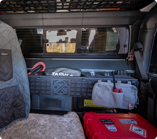Rear Wall Shelf Molle Panels