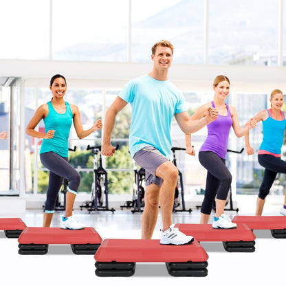 Adjustable Aerobic Stepper Exercise Platform