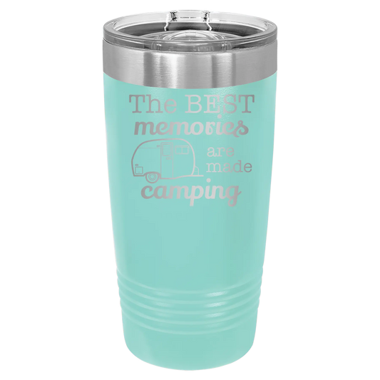 Camping 20 oz Tumbler | Teal