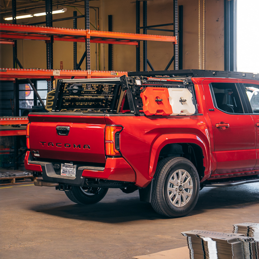 Cali Raised LED Cali Raised Overland Bed Rack For 2024+ Toyota Tacoma - Short Bed Mid Height Rack CR4054