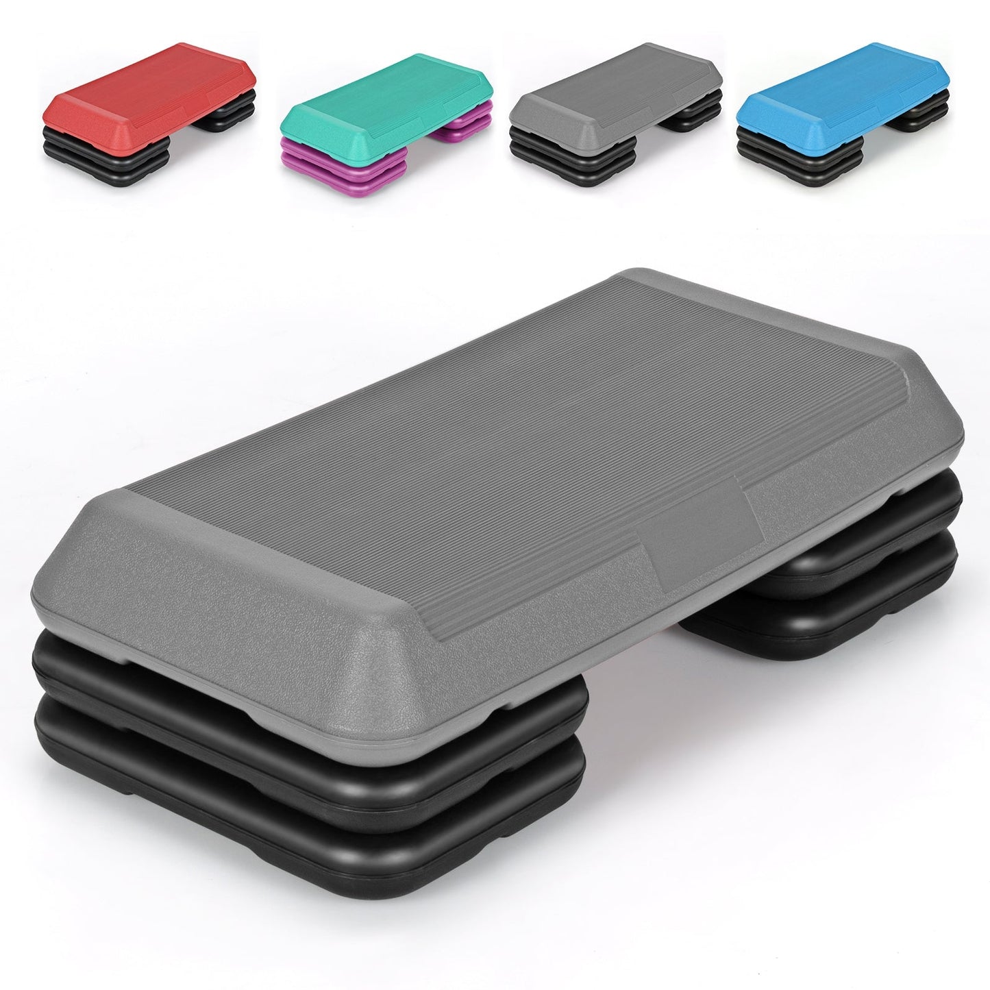 Adjustable Aerobic Stepper Exercise Platform