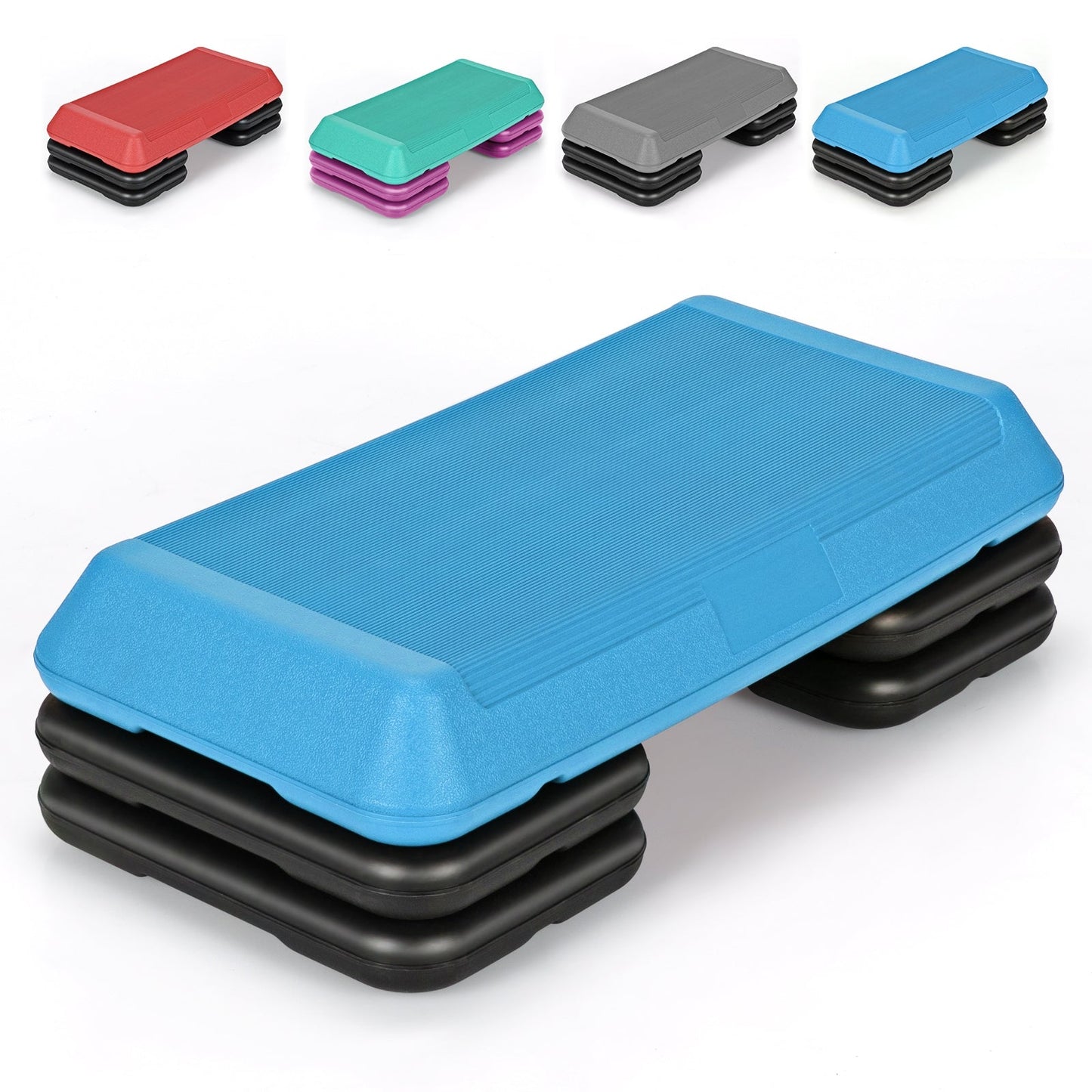 Adjustable Aerobic Stepper Exercise Platform