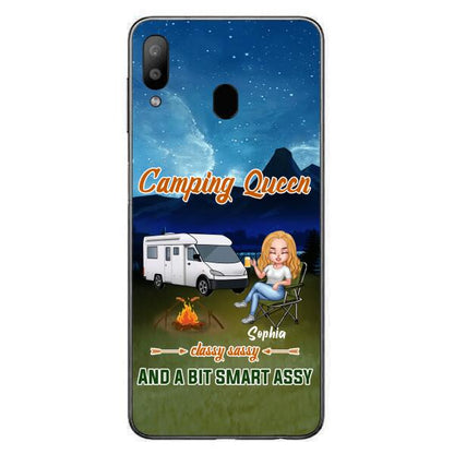 Personalized Camping Queen Phone Case - Gift Idea For Camping Lover - Case For iPhone And Samsung