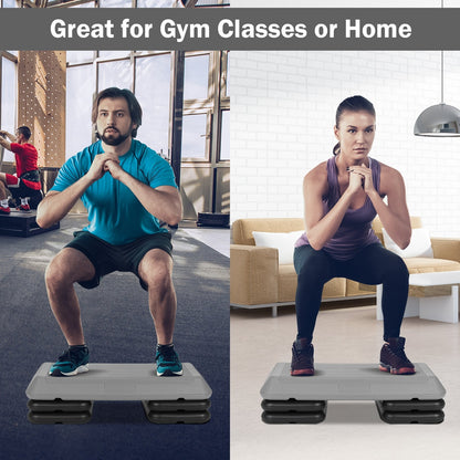 Adjustable Aerobic Stepper Exercise Platform