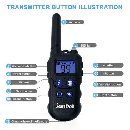 2000M Remote Control Dog Training Collar