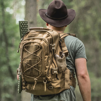 LQARMY 65L Outdoor Backpack Men's Outdoor Large Capacity Bag