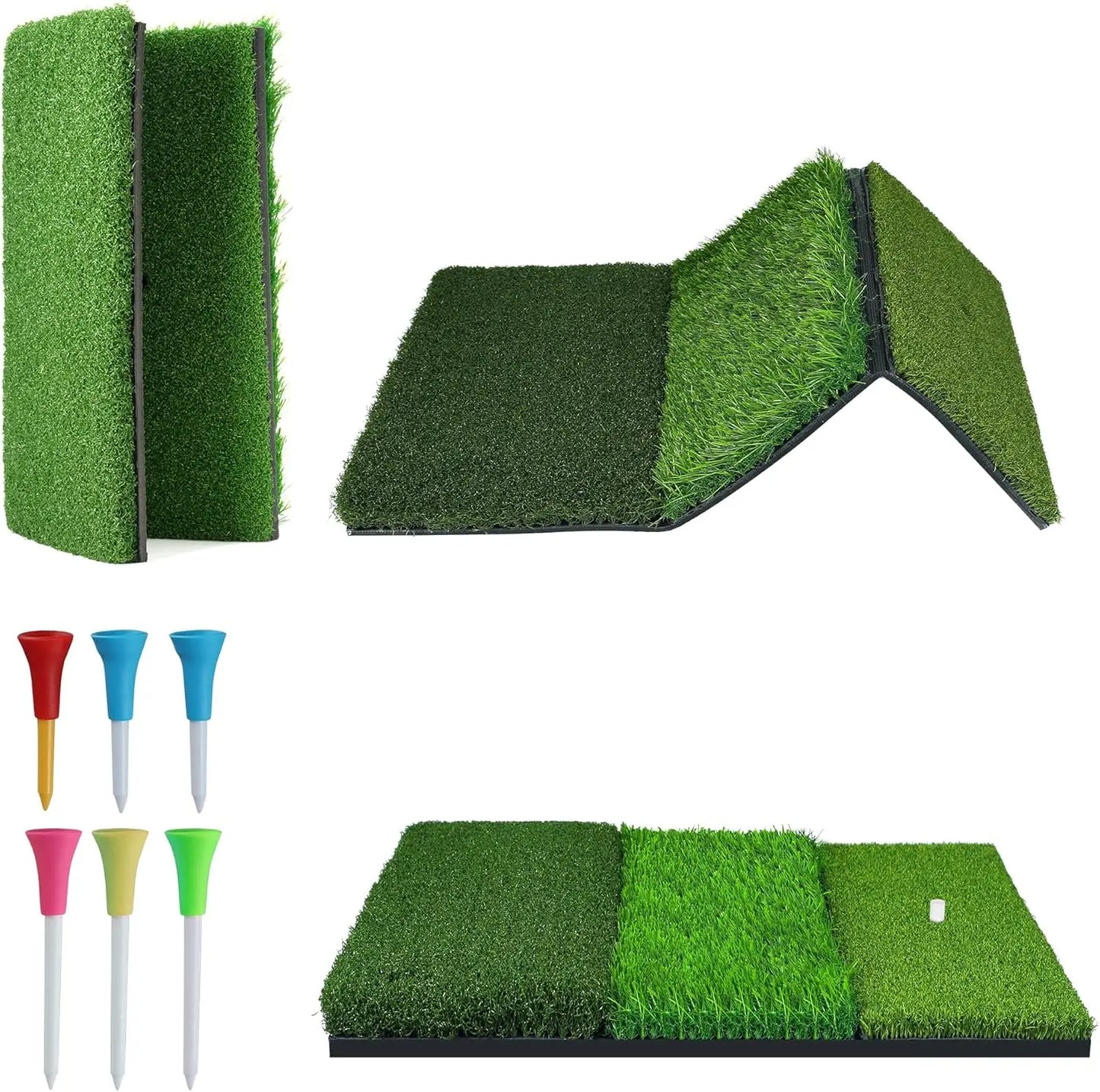 Golf Hitting Mat, Thickened Golf Practice,Non-Slip Rubber Back