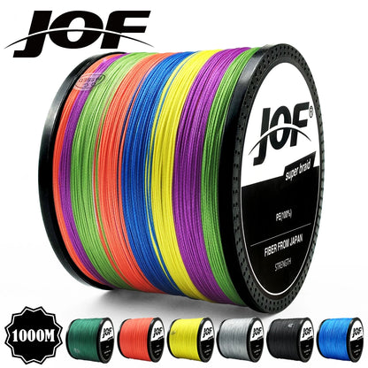 300M 500M 1000M 8 Strands 4 Strands PE Braided Fishing  Line Multicolor