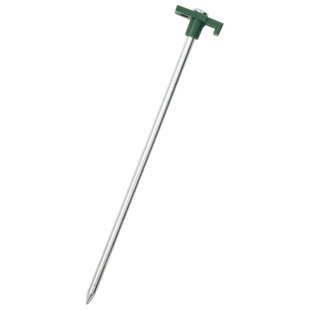 12pcs Galvanised Steel and Tent Pegs 9.8\" 0.28\"