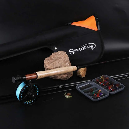 Complete Fly Fishing Rod and Reel Combo Kit