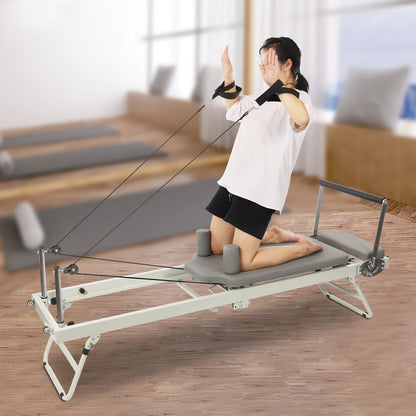 Foldable Reformer Pilates Machine for Home Use