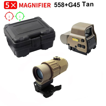 Red Dot Optic Sight Tactical Hunting Gear W/20mm Rail Mounts Detach Lever