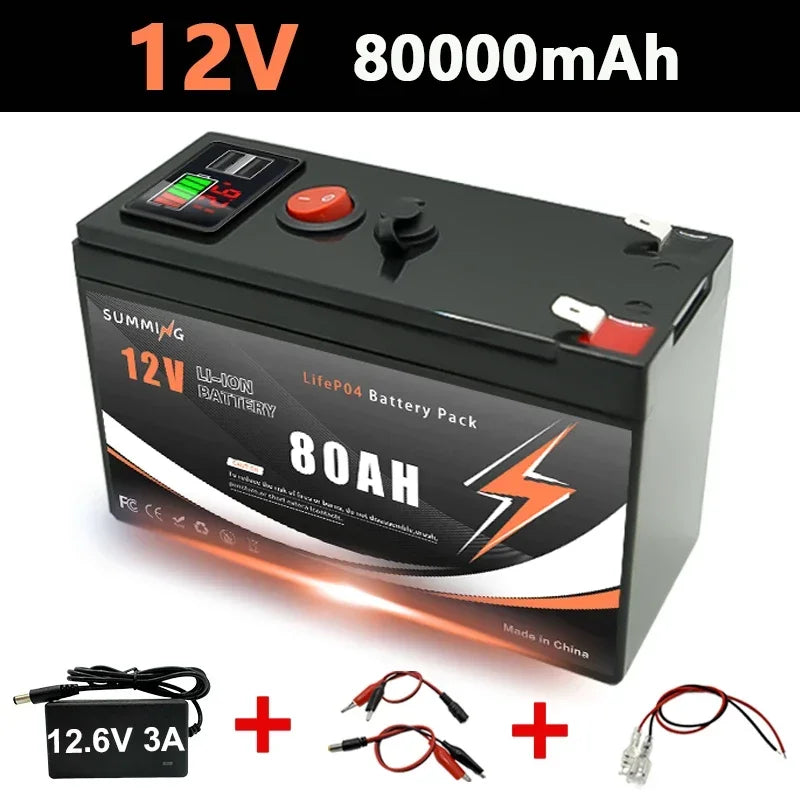 12V 150Ah Lithium  LiFeP04 Battery for Solar Charging