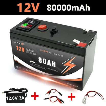 12V 150Ah Lithium  LiFeP04 Battery for Solar Charging