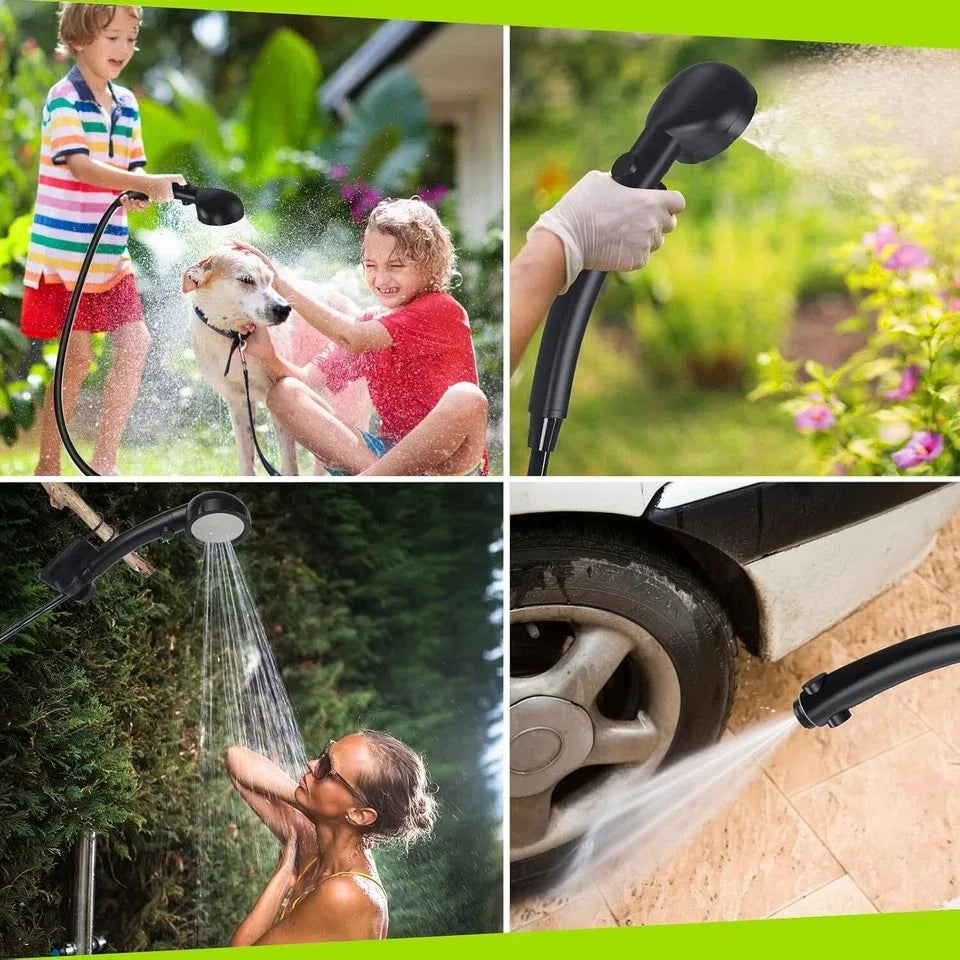 Portable Shower for Camping, 6000mAh Rechargeable