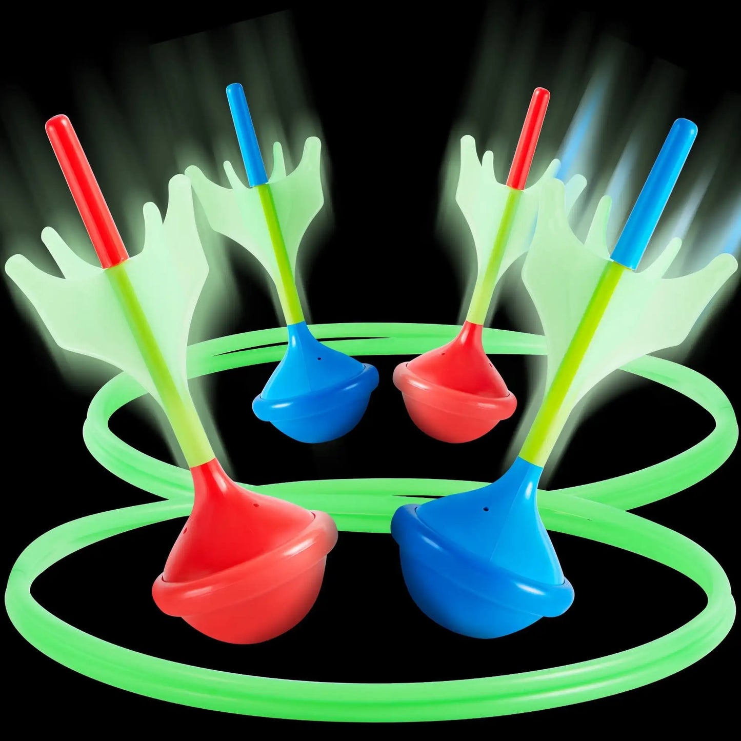 6Pcs Lawn Darts Games Set Glow In The Dark