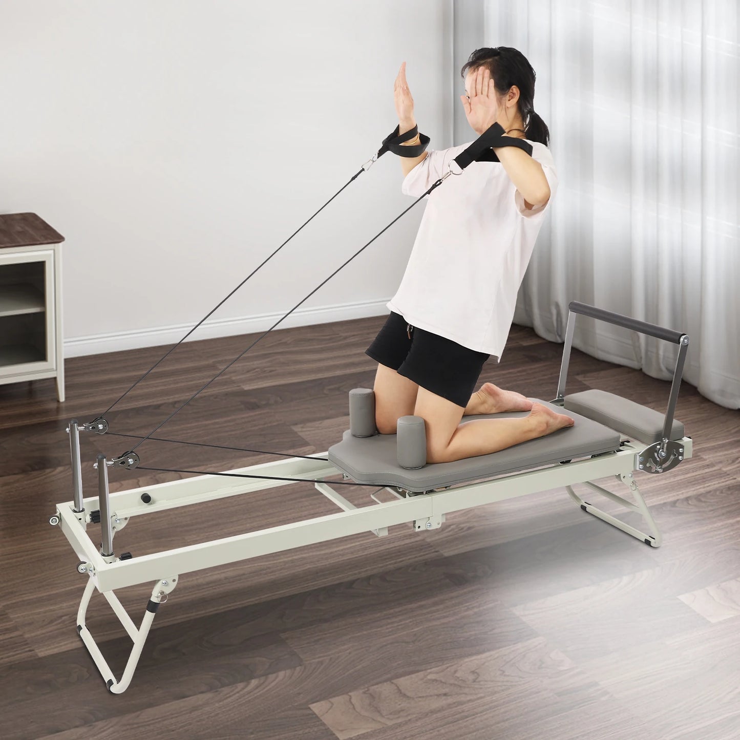Foldable Reformer Pilates Machine for Home Use