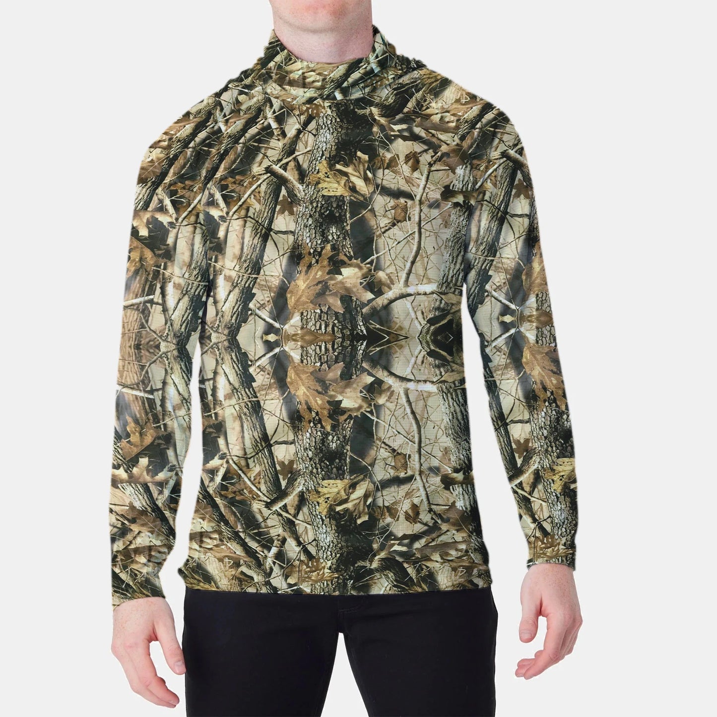 Fishing Hoodie Shirt Men Long Sleeve