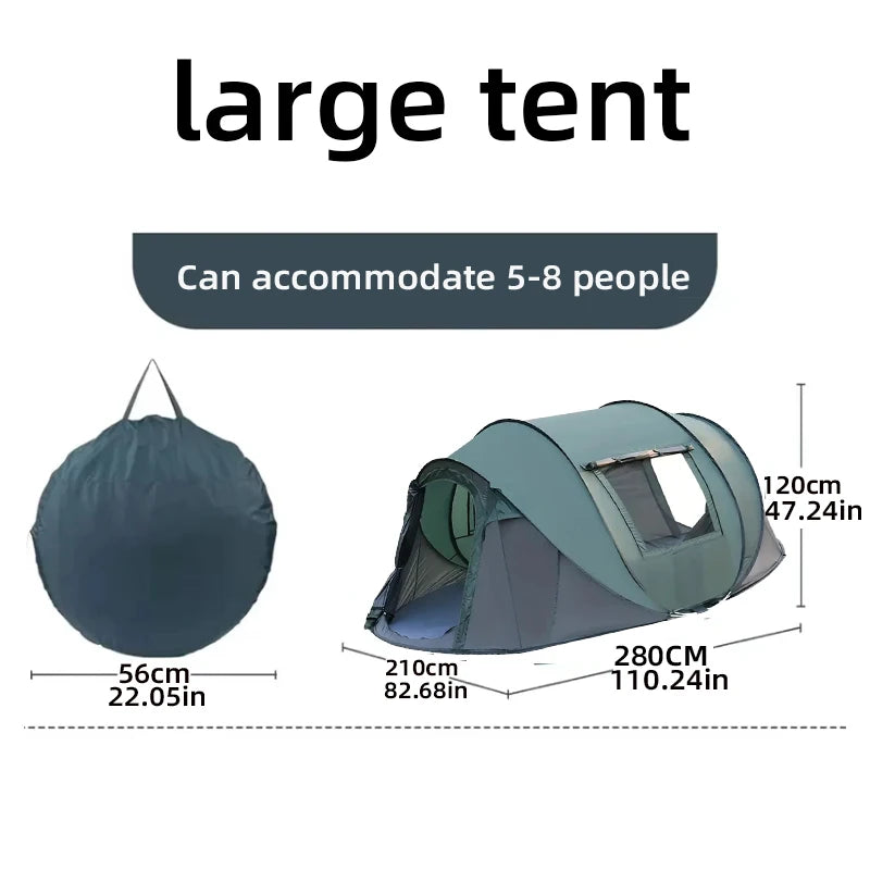 quick opening hand throw outdoor tent fully automatic pop-up