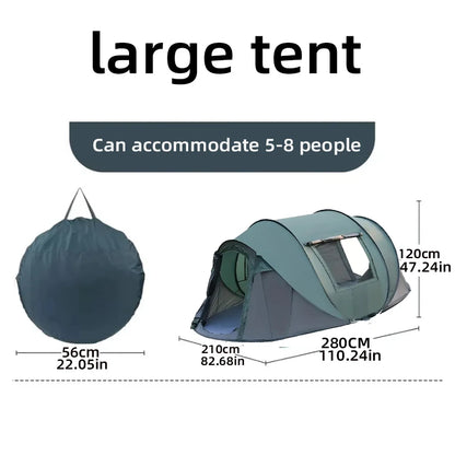quick opening hand throw outdoor tent fully automatic pop-up