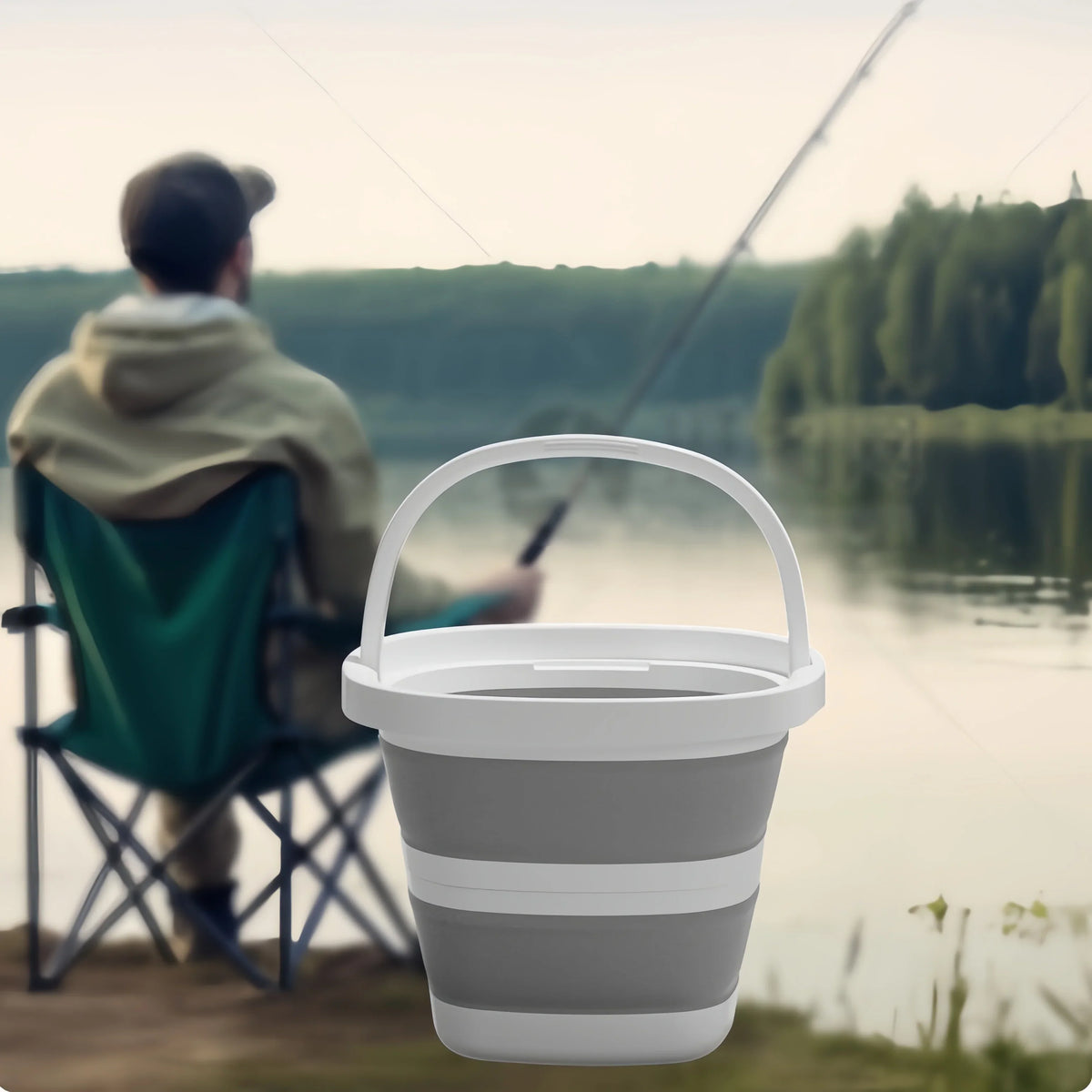 Collapsible 10L Water Bucket