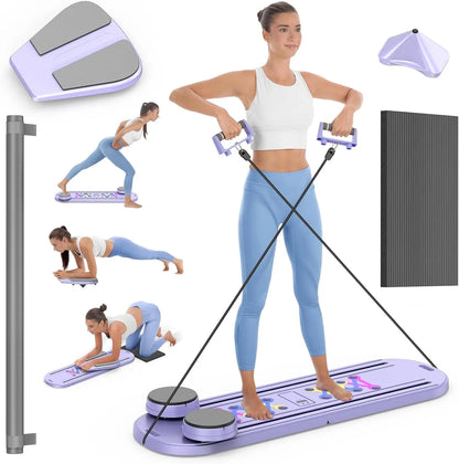 Foldable Pilates Reformer Set 7 in 1 Multi-Purpose