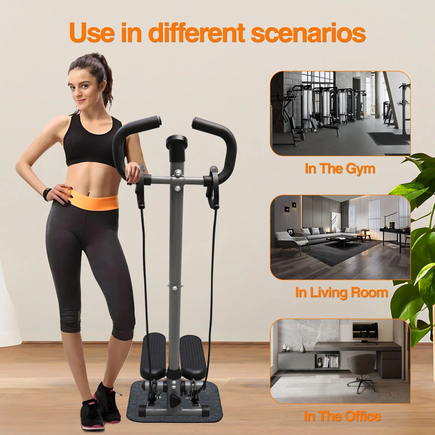 LCD Monitor for Home Gym Stepper Cardio Workout Full Body