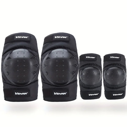 Motorcycle - Adjustable Knee/ Elbow Pads for Adults, 4pcs Protective Armor