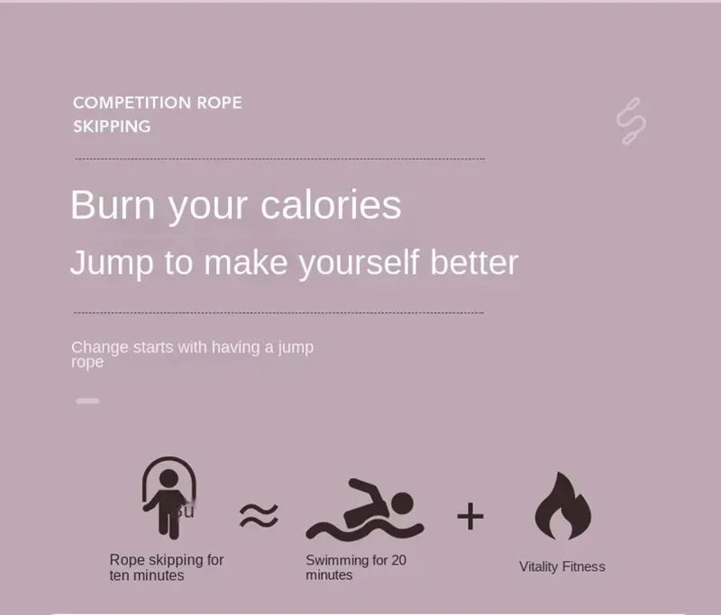 Adjustable Length Skipping Rope For  Workout Fitness