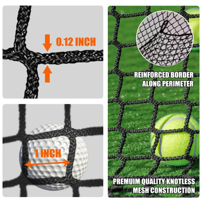 Golf Cage Net Foldable Ball Netting 10X10X10Ft