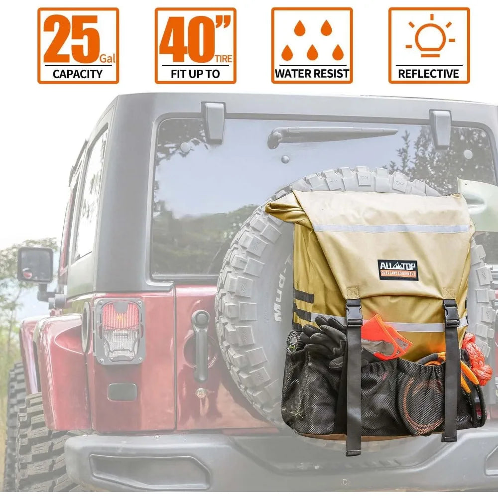 Heavy Duty Spare  Tailgate Storage for Truck Jeep SUV Up to 40 Inch Tire