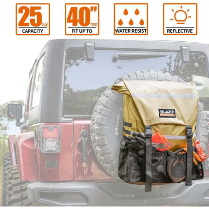 Heavy Duty Spare  Tailgate Storage for Truck Jeep SUV Up to 40 Inch Tire