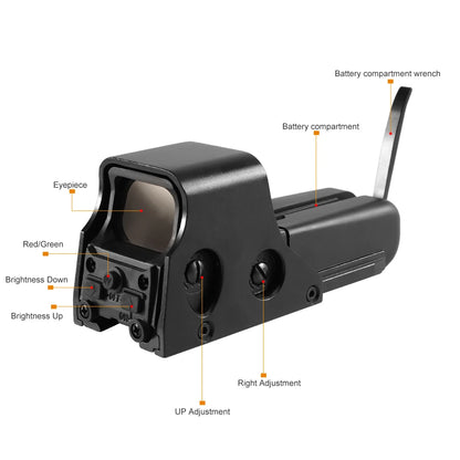 Red /Green Dot Reflex Sight Scope 20mm Mount