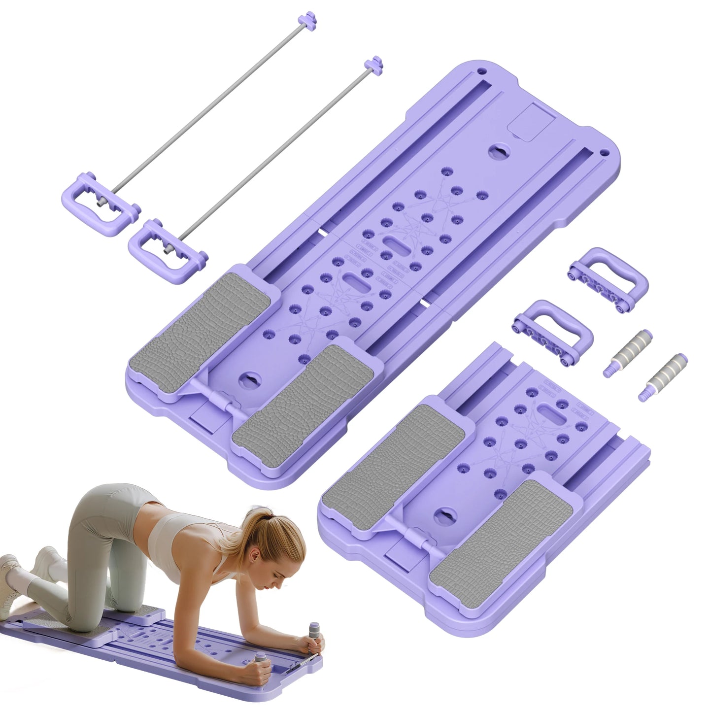 Multifunctional Foldable 4-in-1 Ab Exercise Board Pilates