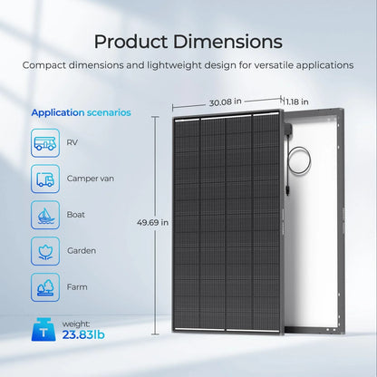 200W N-Type Solar Panel,