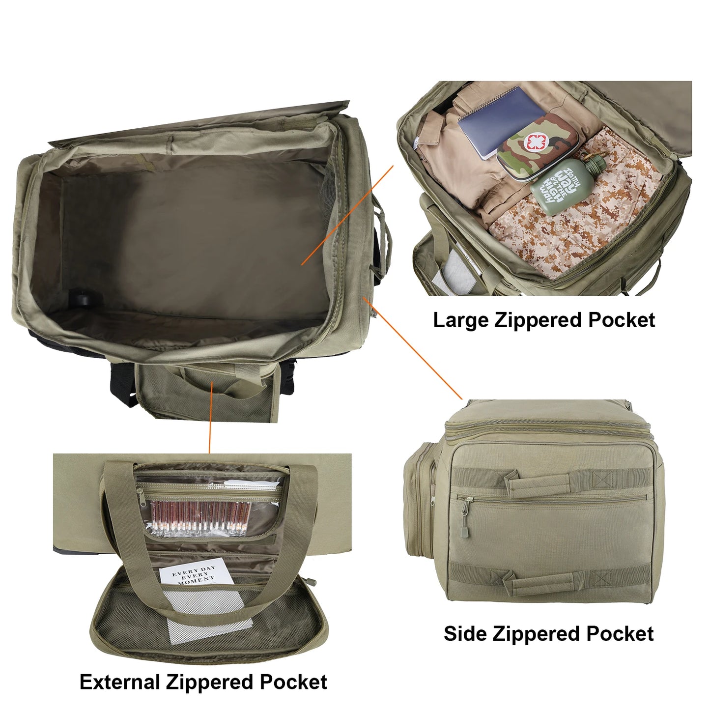 124L Outdoor Camping Waterproof  Duffel BAG