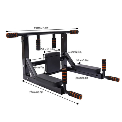 Pull Up Bar, Raise Dip Station Vertical Knee Exercise Equipment