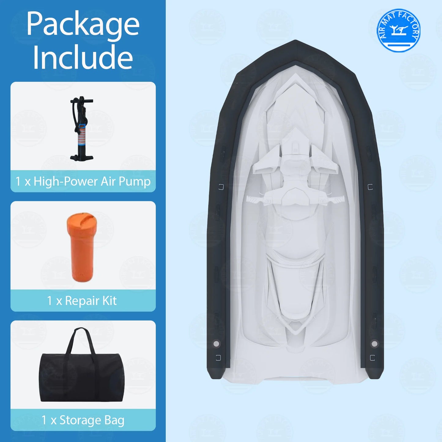 Inflatable PVC Ribs Motorboat Safety Devices