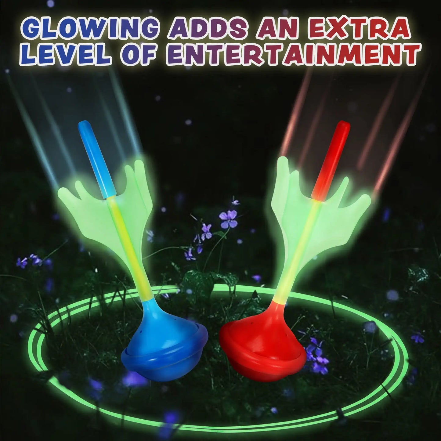 6Pcs Lawn Darts Games Set Glow In The Dark