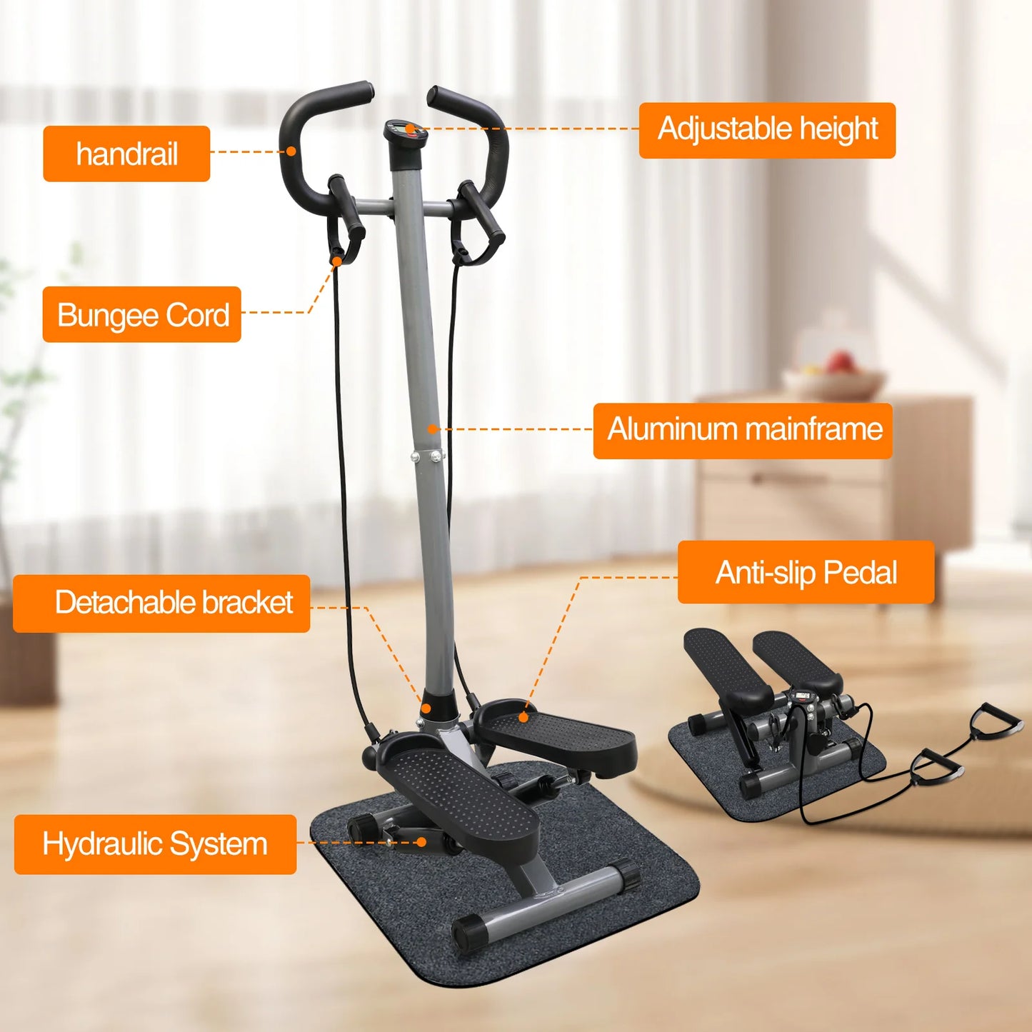 LCD Monitor for Home Gym Stepper Cardio Workout Full Body