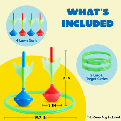 6Pcs Lawn Darts Games Set Glow In The Dark