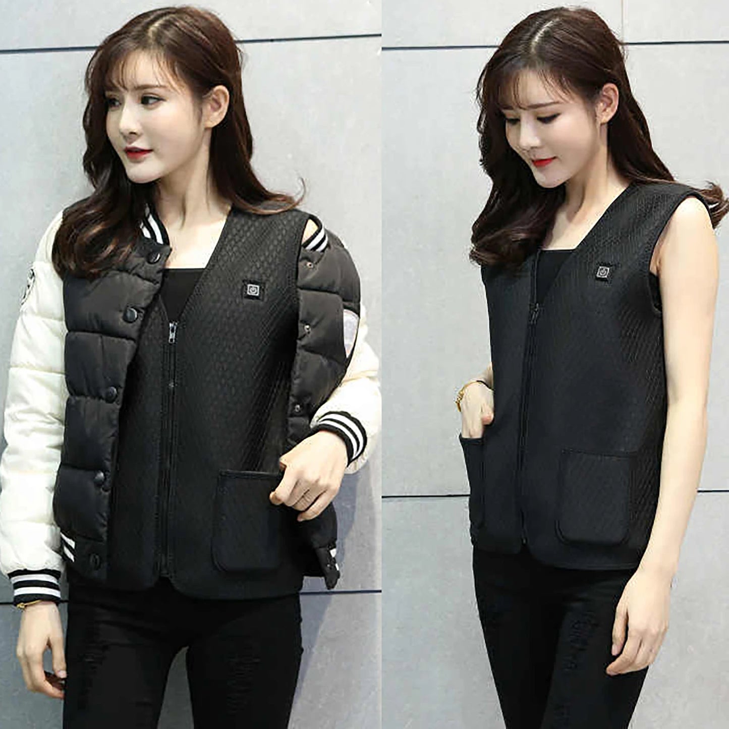 USB Heated Vest 3-speed Adjustable Temperature Self-heating Vest Washable