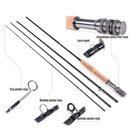 Fly Fishing Rod Several Secions Rod 4 Size High Carbon