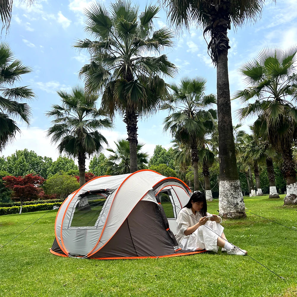 quick opening hand throw outdoor tent fully automatic pop-up